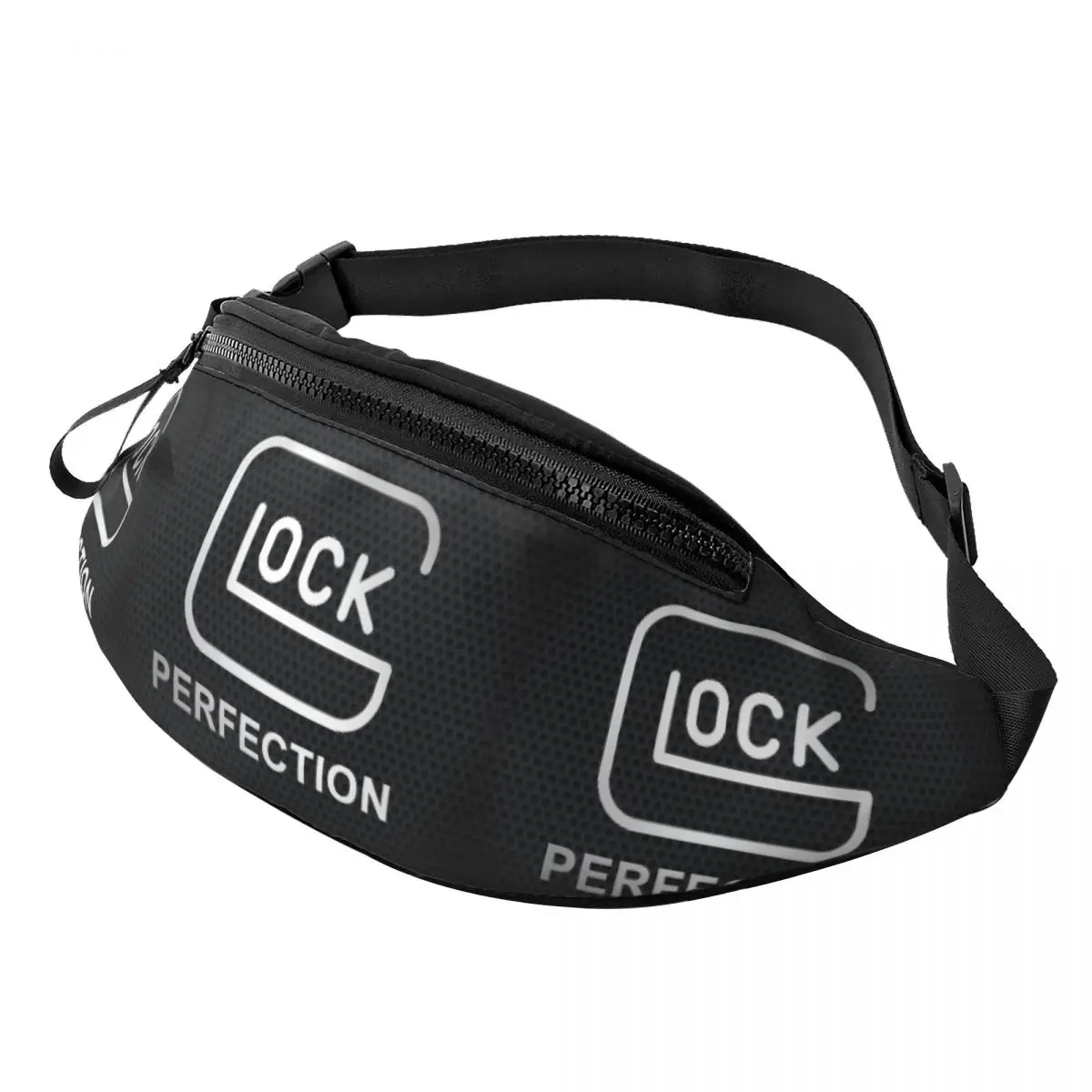 Cool Shooting Sport Glock Fanny Pack Voor Fietsen Kamperen Vrouwen Mannen Crossbody Heuptas Telefoon Geld Zakje