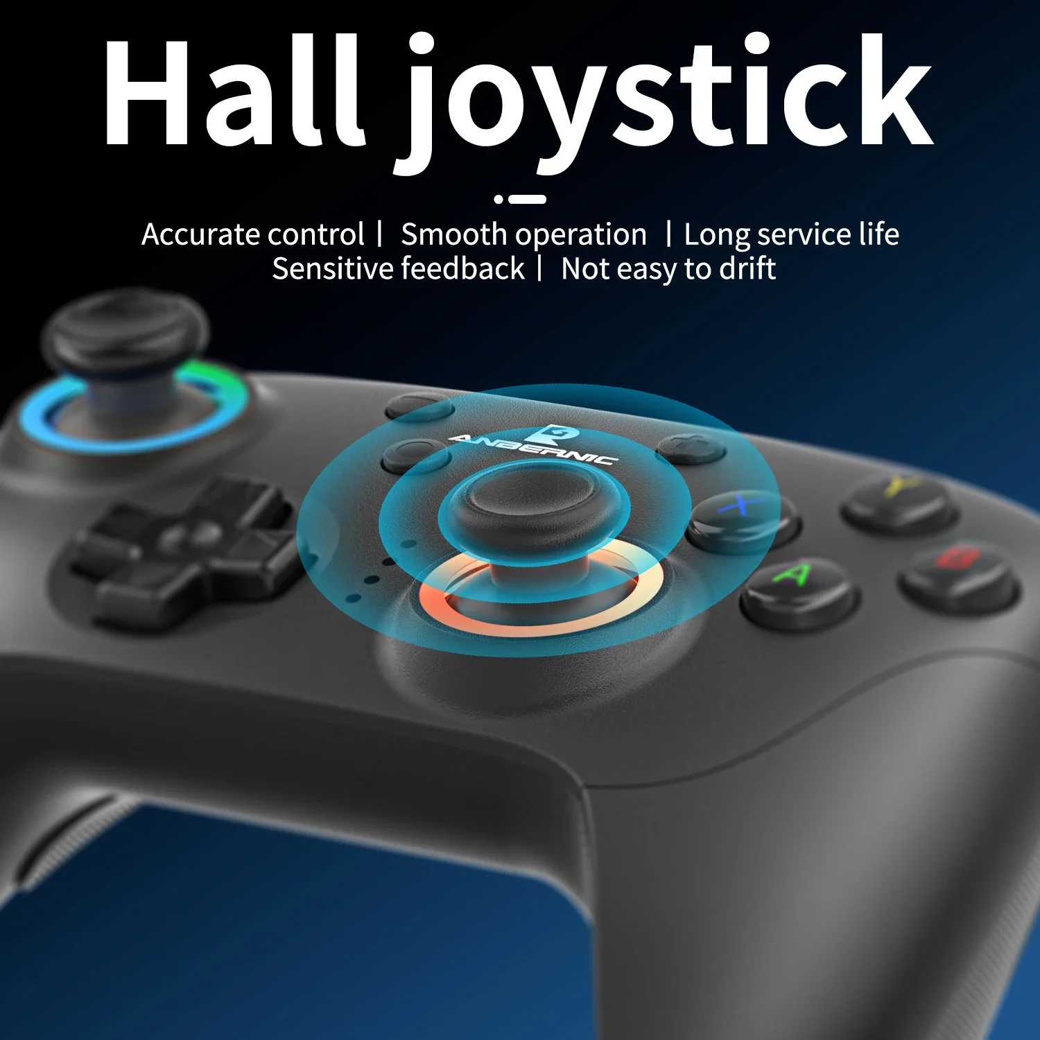 ANBERNIC RG P01 RGP01 Gamepad Wired Wireless Bluetooth XBOX Game Controller RGB Hall Effect Joystick For PC IOS Android Gifts