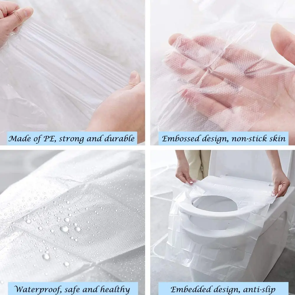 Disposable Toilet Seat Cover Portable Toilet Paper Pads Safety Cleaning Waterproof Mat Travel Camping Bathroom Accessiories