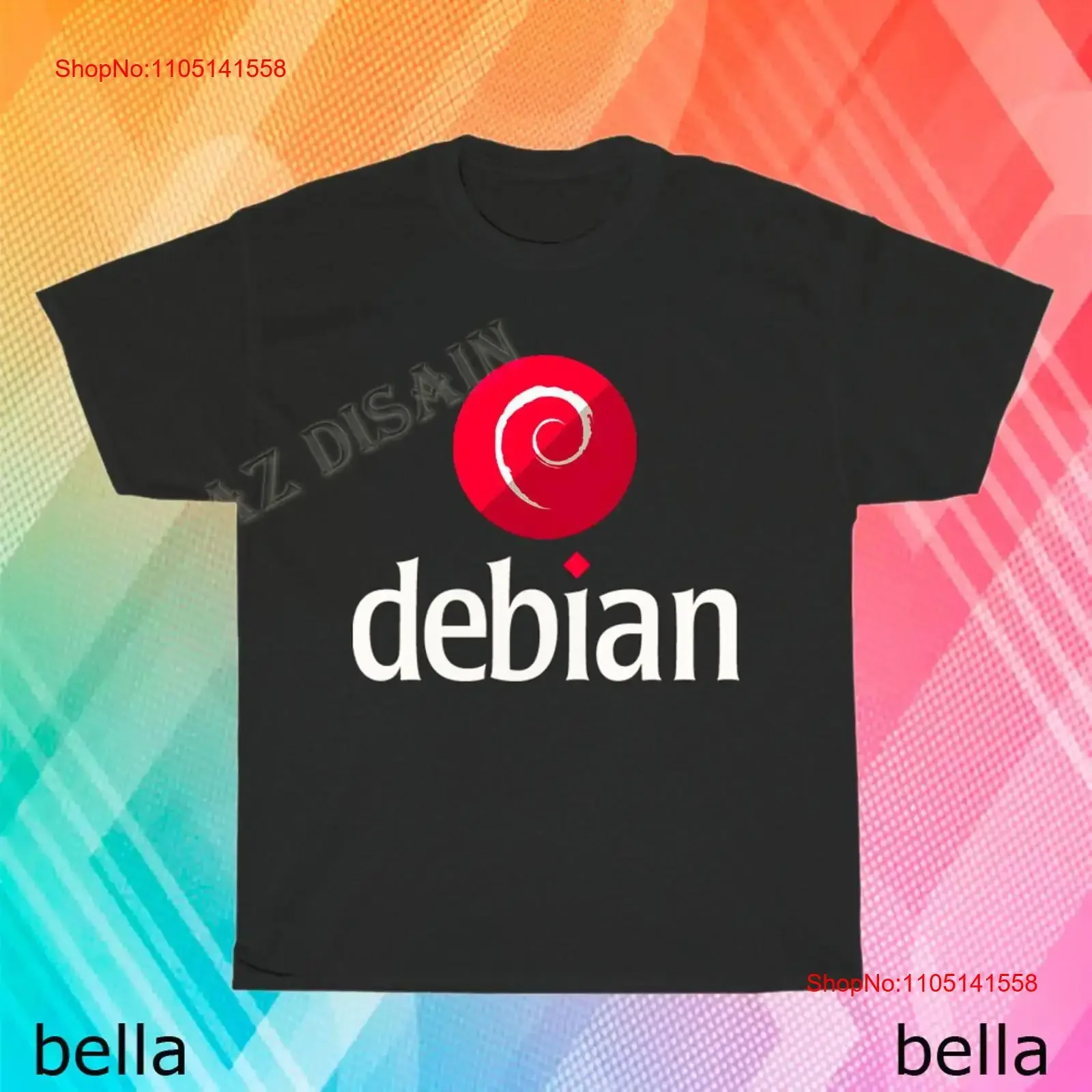 New Debian Linux logo T Shirt Funny Size S to 5XL vintage Washed Top For Everyday Wear Stylish Versatile Breathable fashion