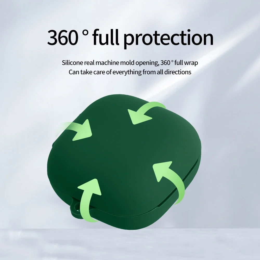 Funda de silicona para QCY T13ANC, cubierta suave para QCY T13, funda protectora para auriculares QCY T13X, funda con gancho a prueba de polvo