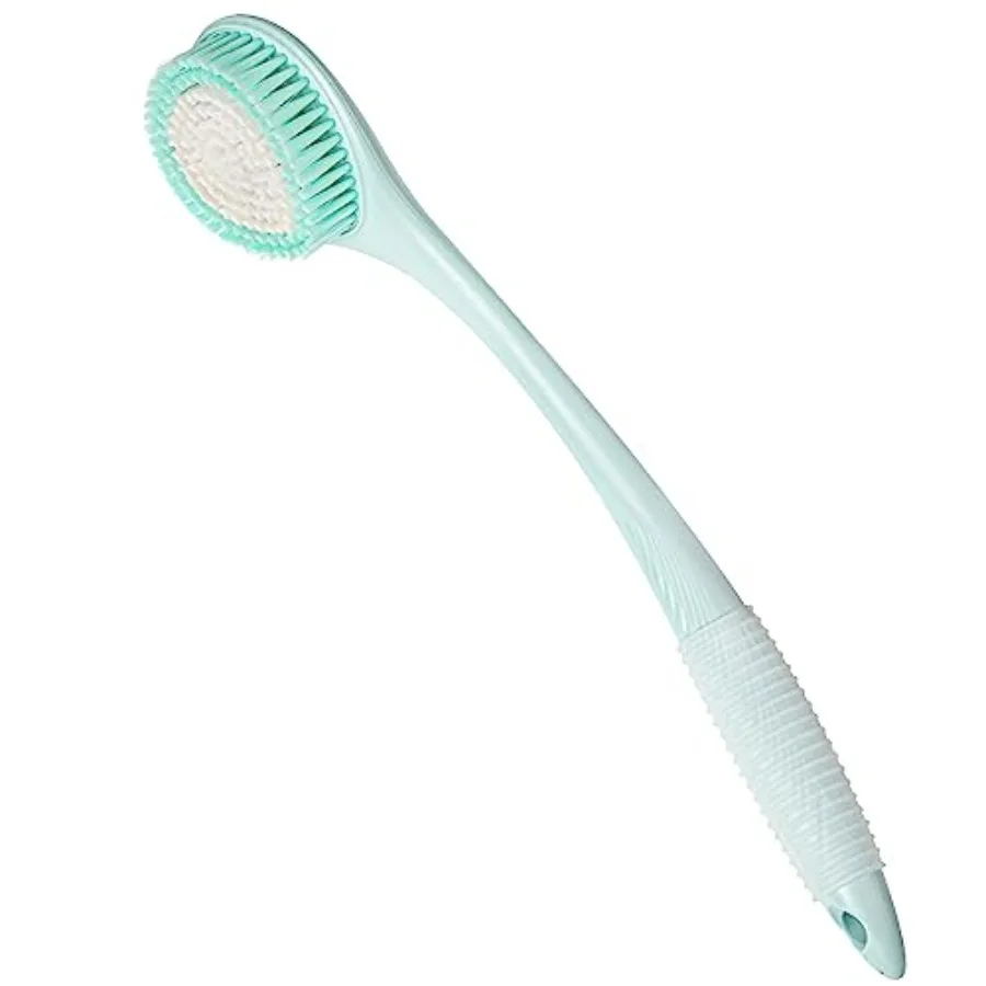 

Back Scrubber for Shower Soft Bath Brush Long Handle for Men and Women 16.4 Inches Anti Slip Body Scrubber Exfoliator for Clean