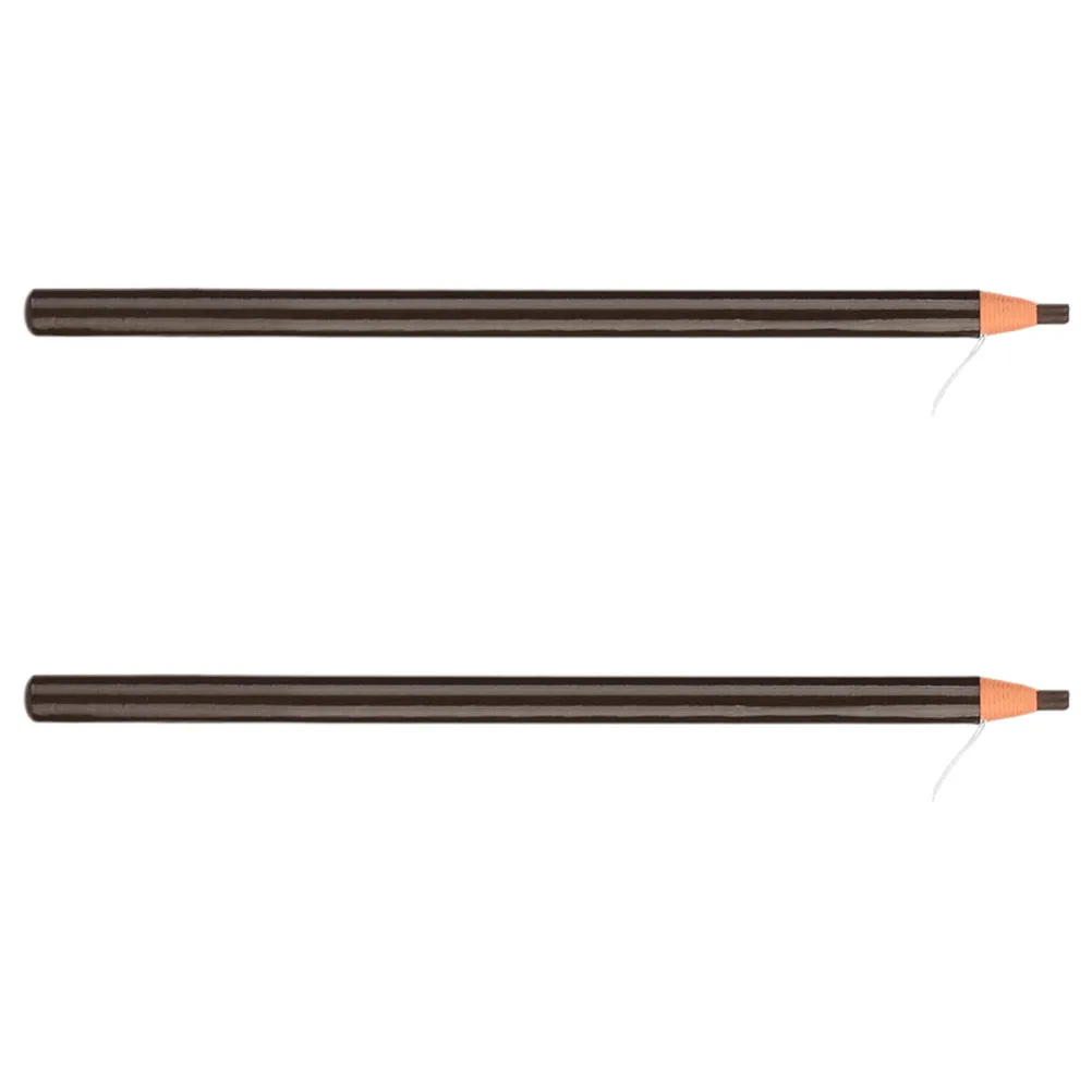 2 stuks waterdicht wenkbrauwpotlood zweetbestendig langdurig treklijn ontwerp precisie wenkbrauwpen natuurlijke look make-up tool