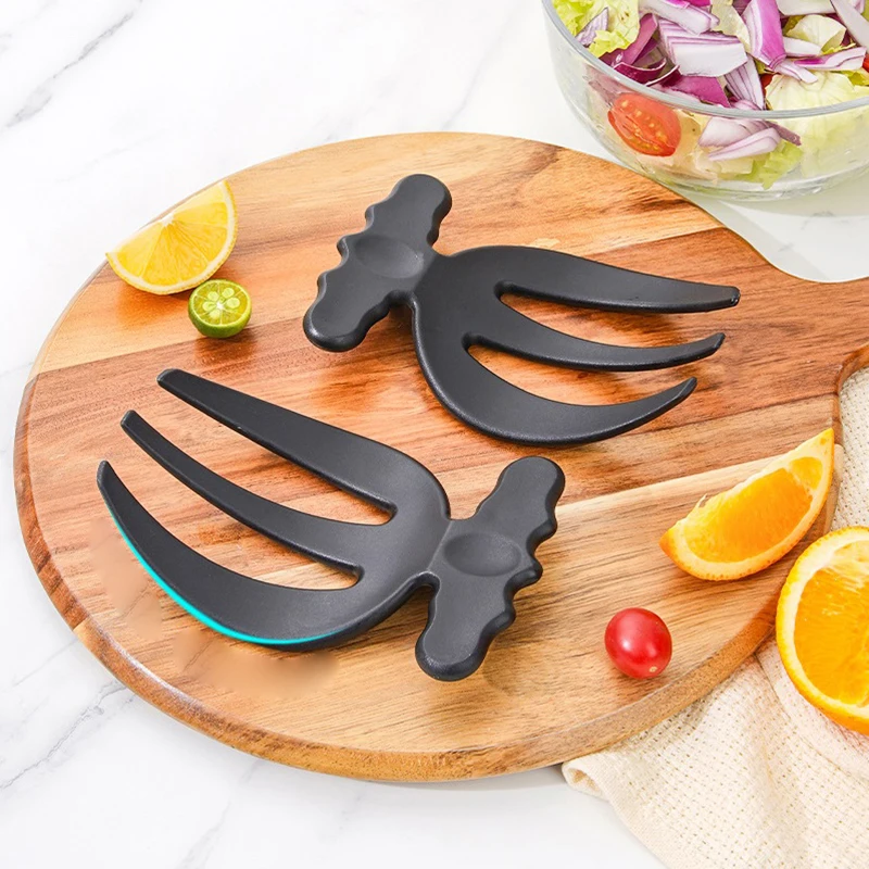 

2 Pcs Salad Hands Multifunctional Salad Mixing Kitchen Utensil Tossing Tool Tool Salad Tongs Fruit Claw Salad Accessories