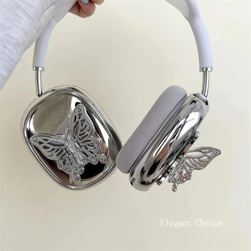 Crystal Cute Butterfly Holder cuffie custodia protettiva per auricolari per Apple Airpods Max