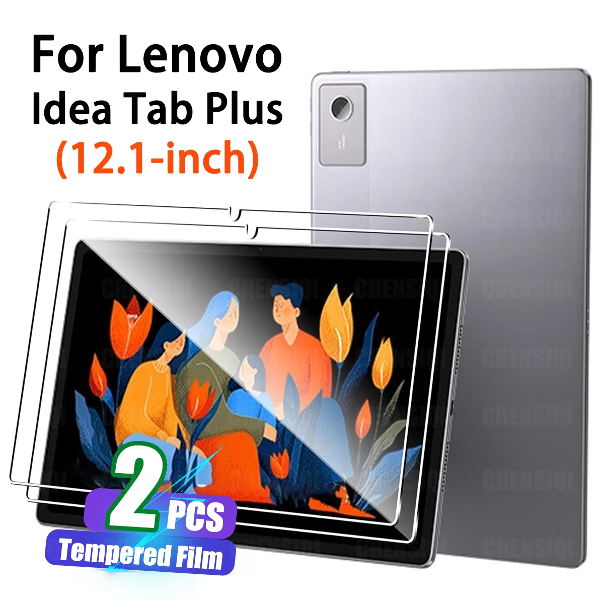 

12.1" Tablet Tempered Glass Film for Lenovo Idea Tab Plus (2025) HD Clear 9H Anti-Scratch 2.5D Radian Edge Screen Protector