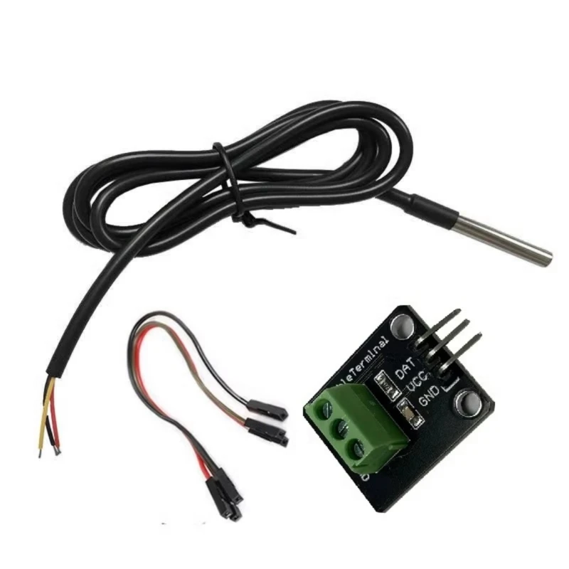 

Плата адаптера K1AA DS18B20 для интерфейсов GPIO. Внешние резисторы не требуется. 12-битное считывание температуры.