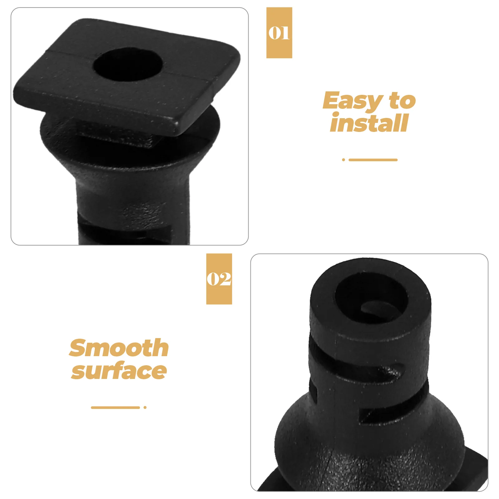 

100Pcs Cable Protector Strain Relief Cord Grip ABS Connector for Electrical Wire Fixation Cable Glands Cord Grip Connector