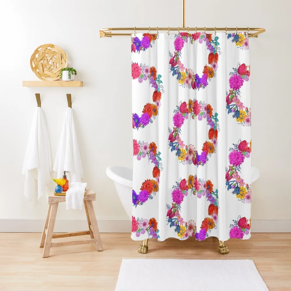 

Ring Of Flowers Shower Curtain Toilet Accessories Bathroom Shower Set For Bathroom For Bathroom Shower Set Curtain