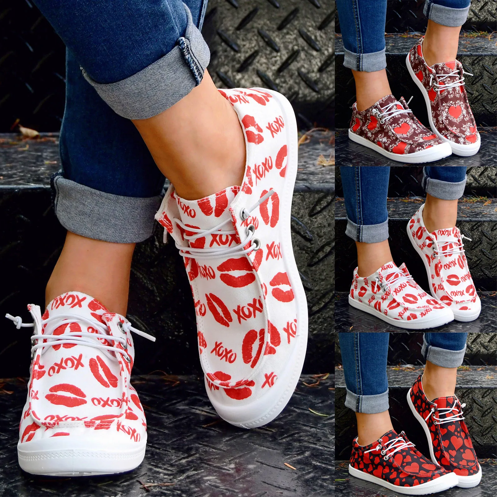 

Женская спортивная обувь с цветочным принтом