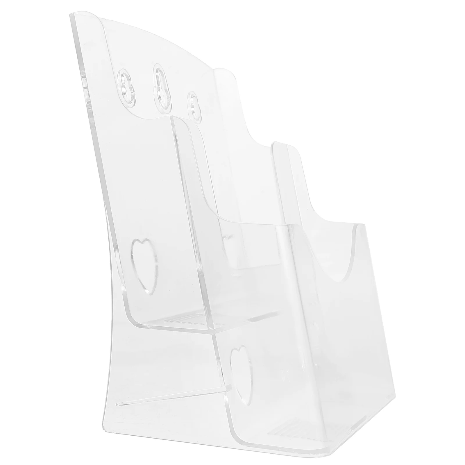 

Folding Rack Brochure Holder Acrylic File Magazine Organizer Document Literature Display Shelves