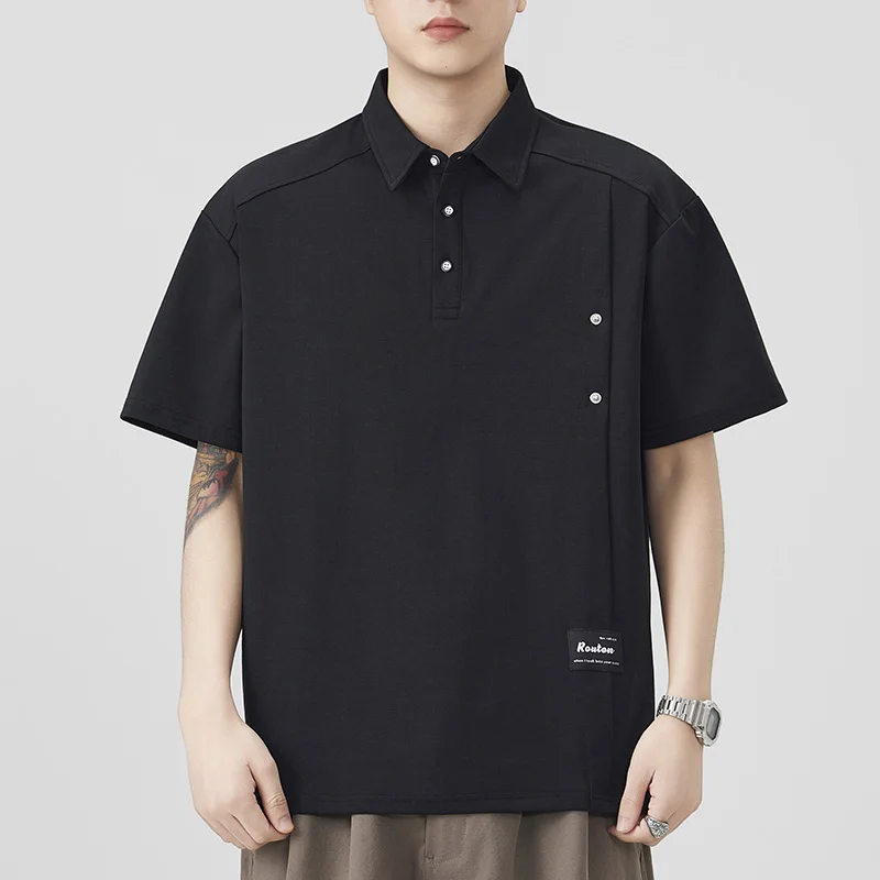 Summer Men's Short-Sleeved T-Shirt American Shirt Polo Shirt