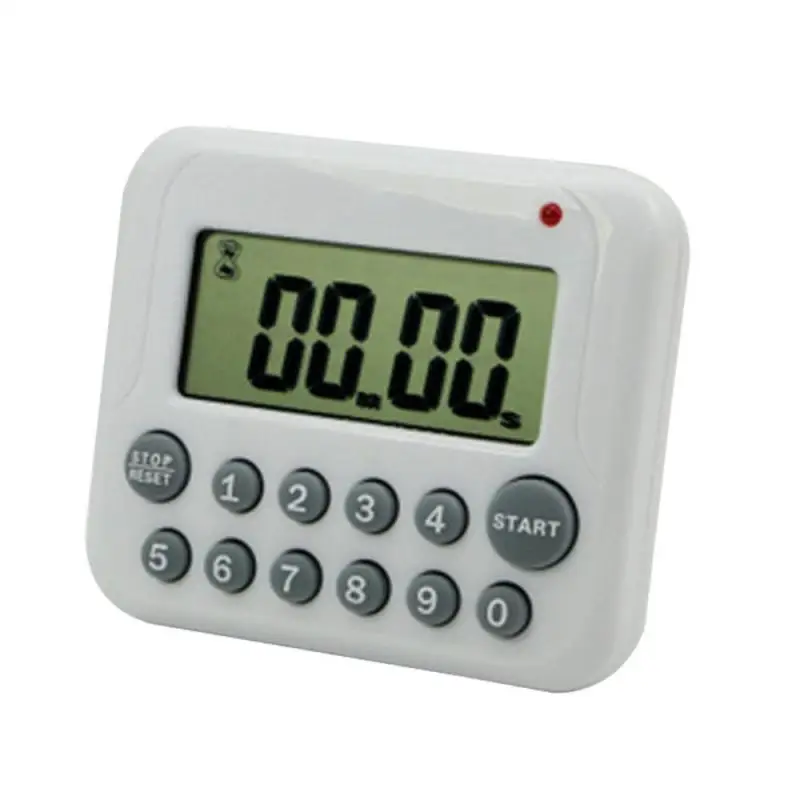 Digitale Electrical Time Timer LCD School Sports Kitchen Cooking 12 Key Count Down Up Stopcontact Magnetic Coffee Alarm Clock