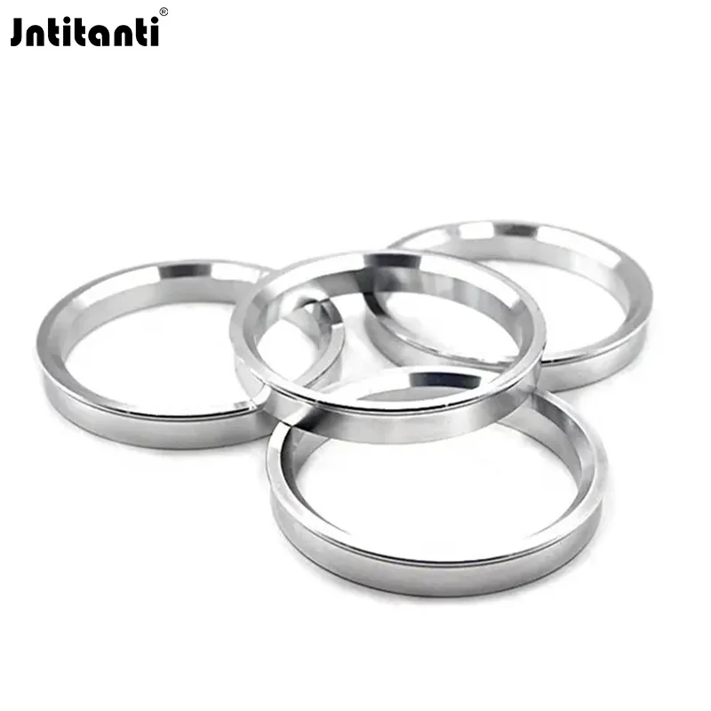 Jntitanti high Quality Gr.2 titanium Hub Centric Rings 4pcs Gr.2 titanium Wheel Spacer Center Rim Ring