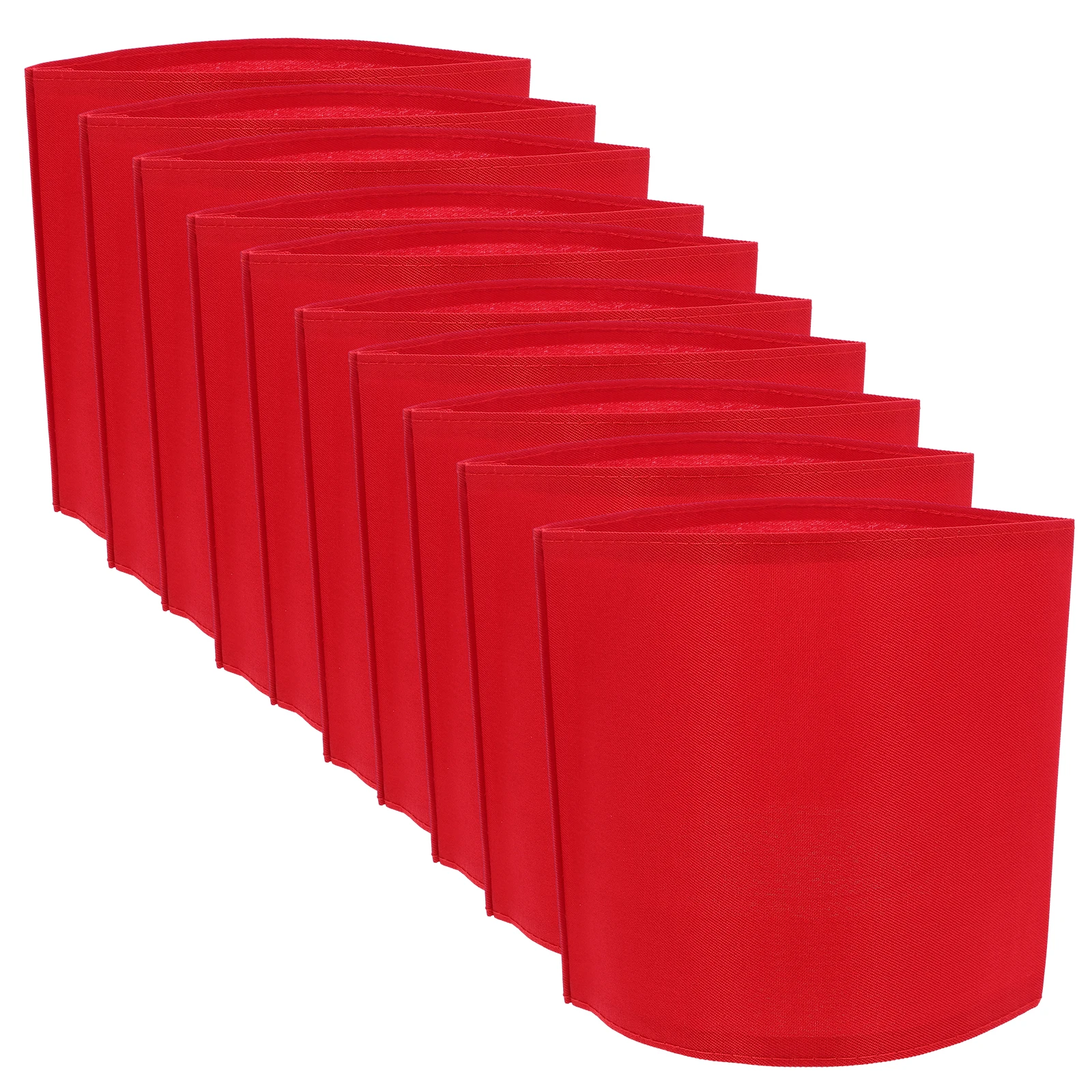 

10pcs Captain Armband Thickened Cotton Sports Armbands Adjustable Team Leader Band For Soccer Match Student Parade Diy Use