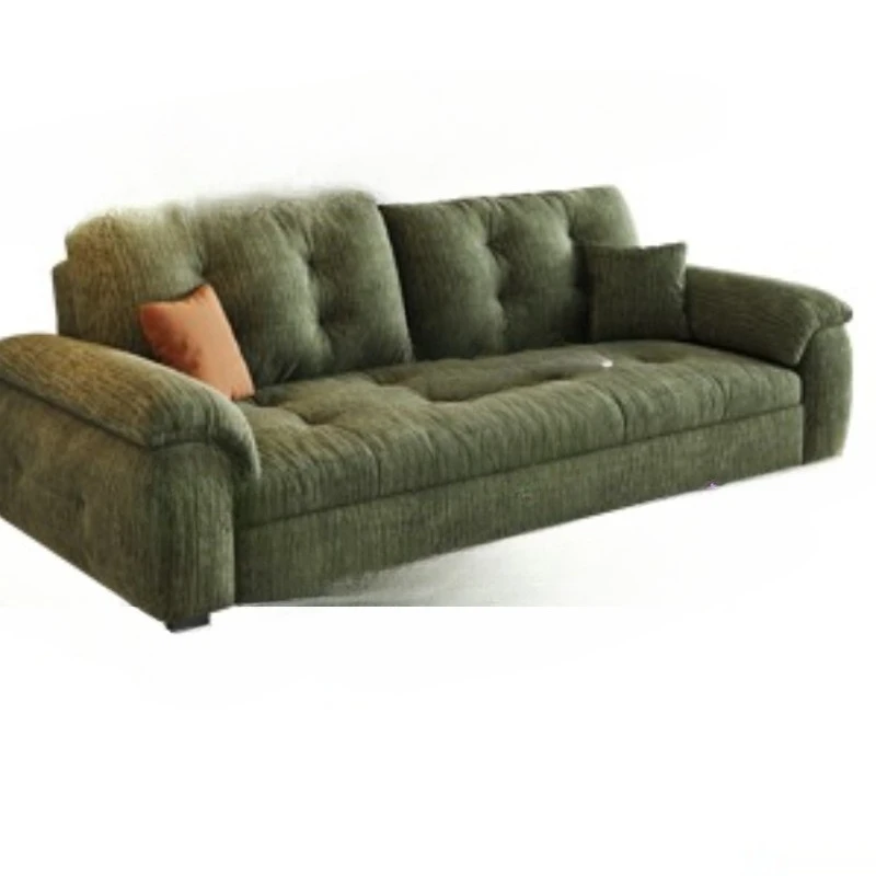 Fabric sofa, living room study small apartment, multi-functional folding sofa bed dual-purpose