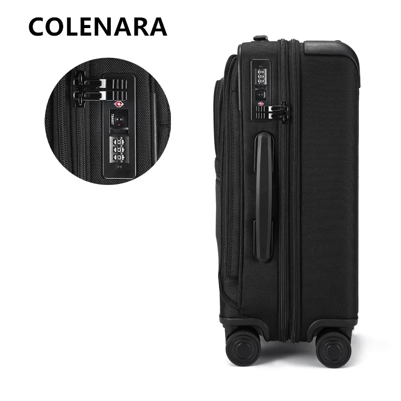 

Дорожная сумка для багажа COLENARA, 20-дюймовый деловой чемодан на колесиках, мужская посадочная коробка из ткани Оксфорд, универсальный чемодан на колесиках