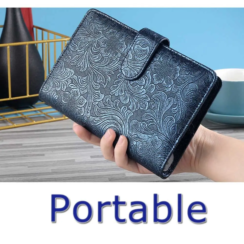 Multifunction Page Rings Binder Stationery Loose leaf Office Supplies Notebook Cover Leather Binder Binder Pockets Paper Holder