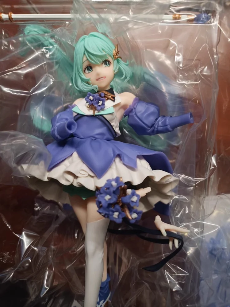 Hatsune Miku Figur Geburtstag 2024. Blumenver. PVC 21 cm Original Taito Amp Sammlerstück Anime Modell Puppen Ornament Geschenke