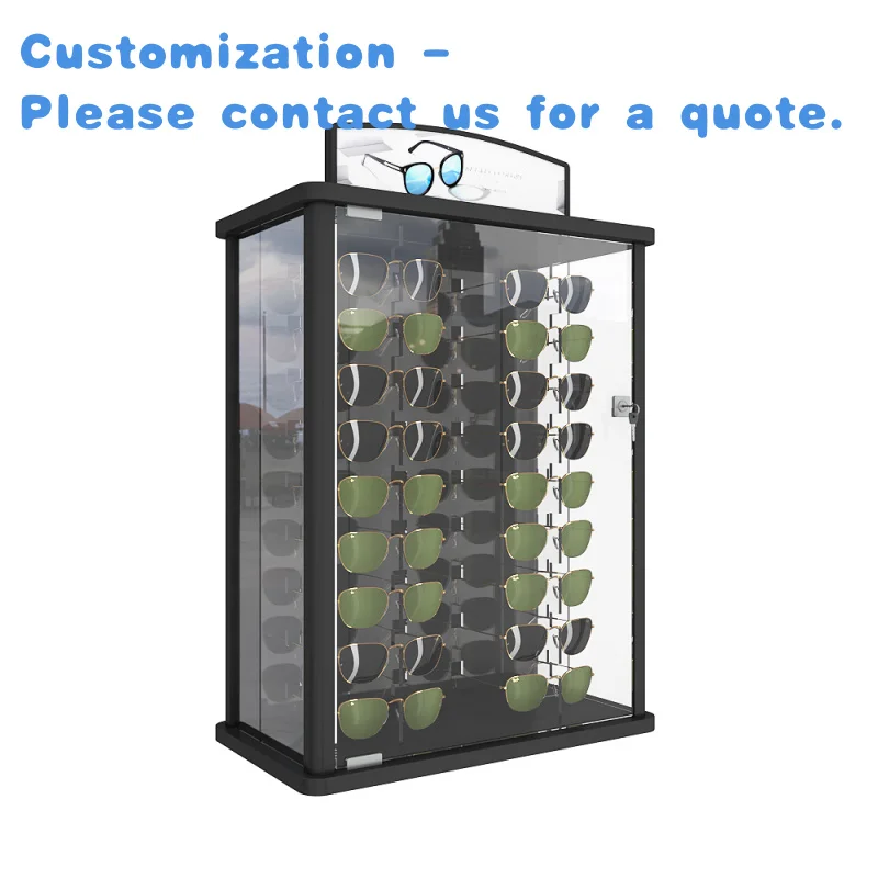 

На заказ. Модное украшение, очки для чтения, магазин, металлическая пудра, большой верх, стеклянная стойка, подставка для дисплеев очков