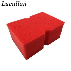 Lucullan Large Cross Cut Durable Soft Foam Grid Sponge Rinseless Absorbent Easy Grip Non Scratch Car Wash Tools