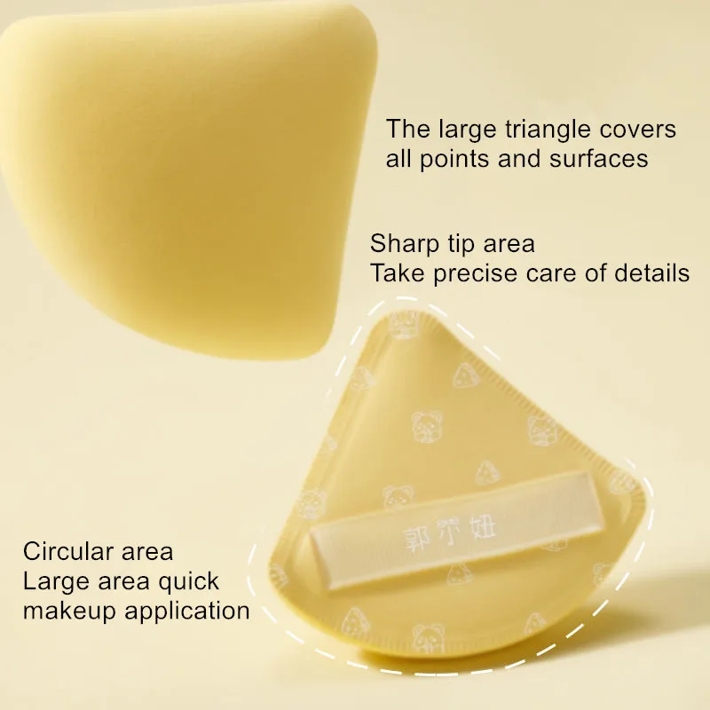 GUOXIAONIU Makeup Blender Puffs Foundation Powder Wet Dry Dual Use Sponge Soft Thick Cosmetics Applicator Tool