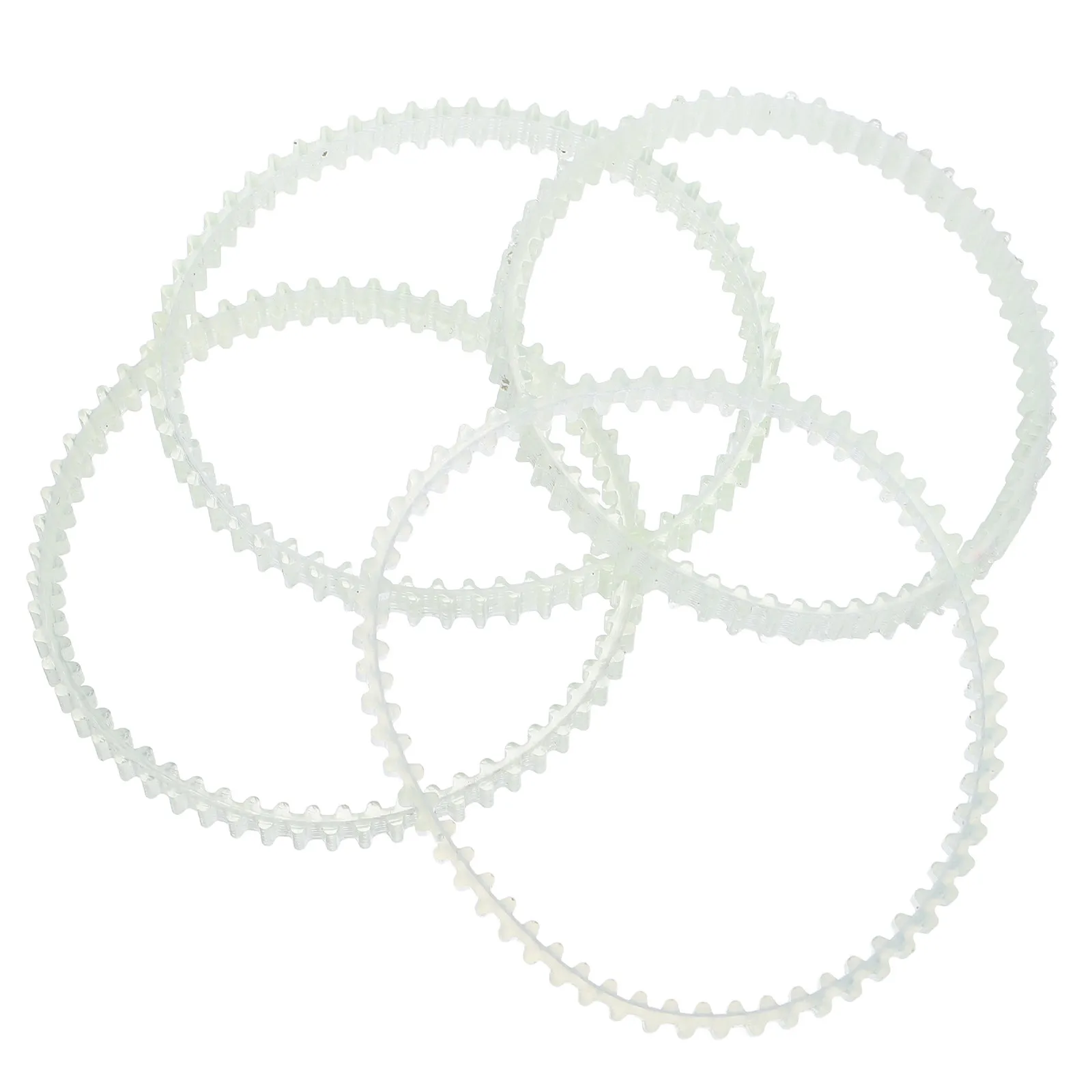 4Pcs Dual Tooth Synchronous Lapidary Machine Belts Replacement Drive Belt for Jewelry Polisher Rotary Tumbler Polishing Tool