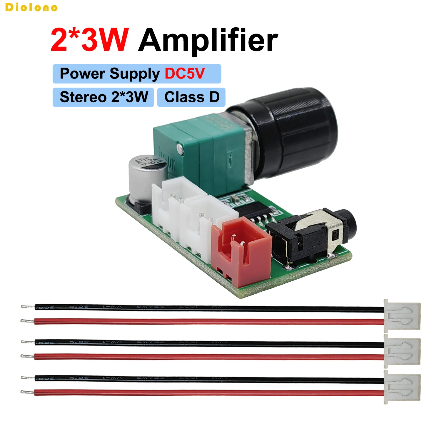 2*3W PAM8403 Audio Amplifier Module AUX Mini Digital Dual Channel 3W + 3W DIY Speaker 5V Small Stereo Amp Board