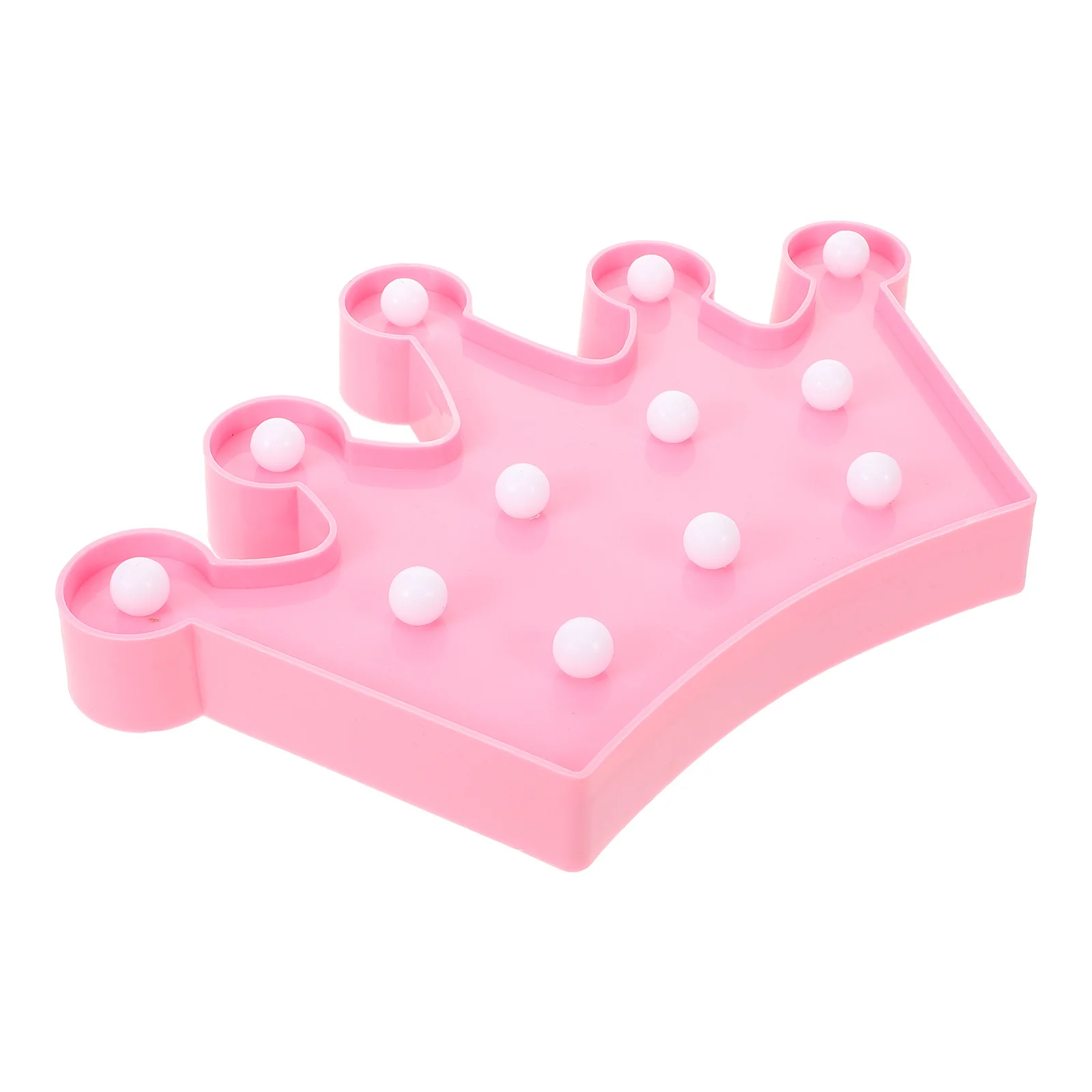 

Crown Shaped Night Lamp Rechargeable LED Light Exquisite Desk Adornment Random Color Bedroom Living Room Decor