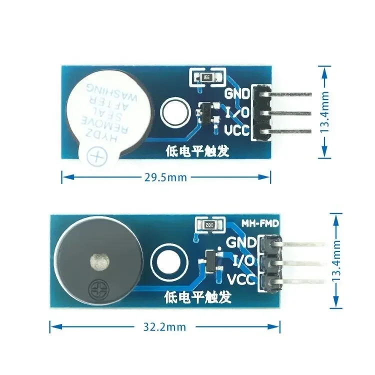 

Passive Buzzer Module Alarm Sensor Beep Audion 9012 Drive 3.3-5V For Arduino Smart Car With DuPont line