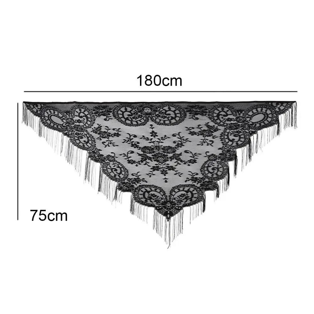 Tassel Patchwork V-Neck Cardigans Women Vintage Shawl Party Dinner Top Scarf Shawls Mesh Cloak Capelet Fringes