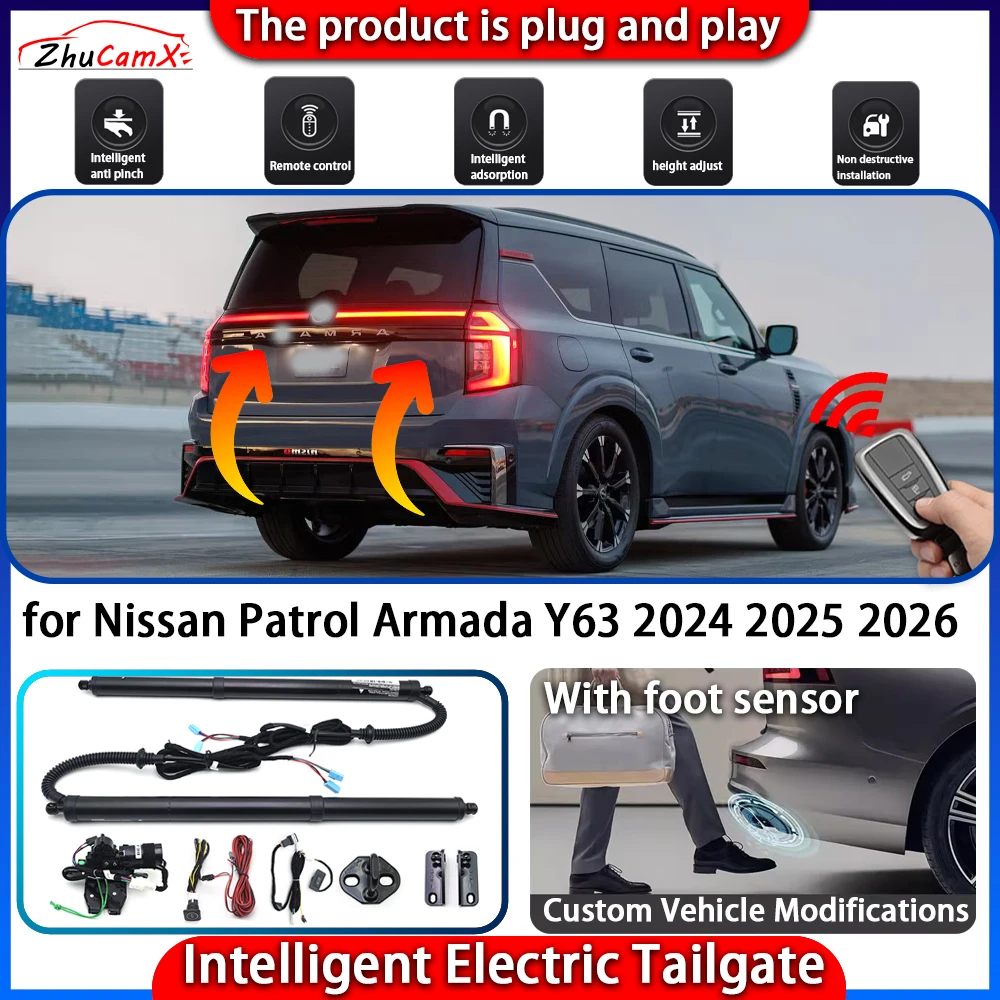 Smart Powered Tailgate System for Nissan Patrol Armada Y63 2024 2025 2026 Automatic Intelligent Electric Trunk Lift Control Kit