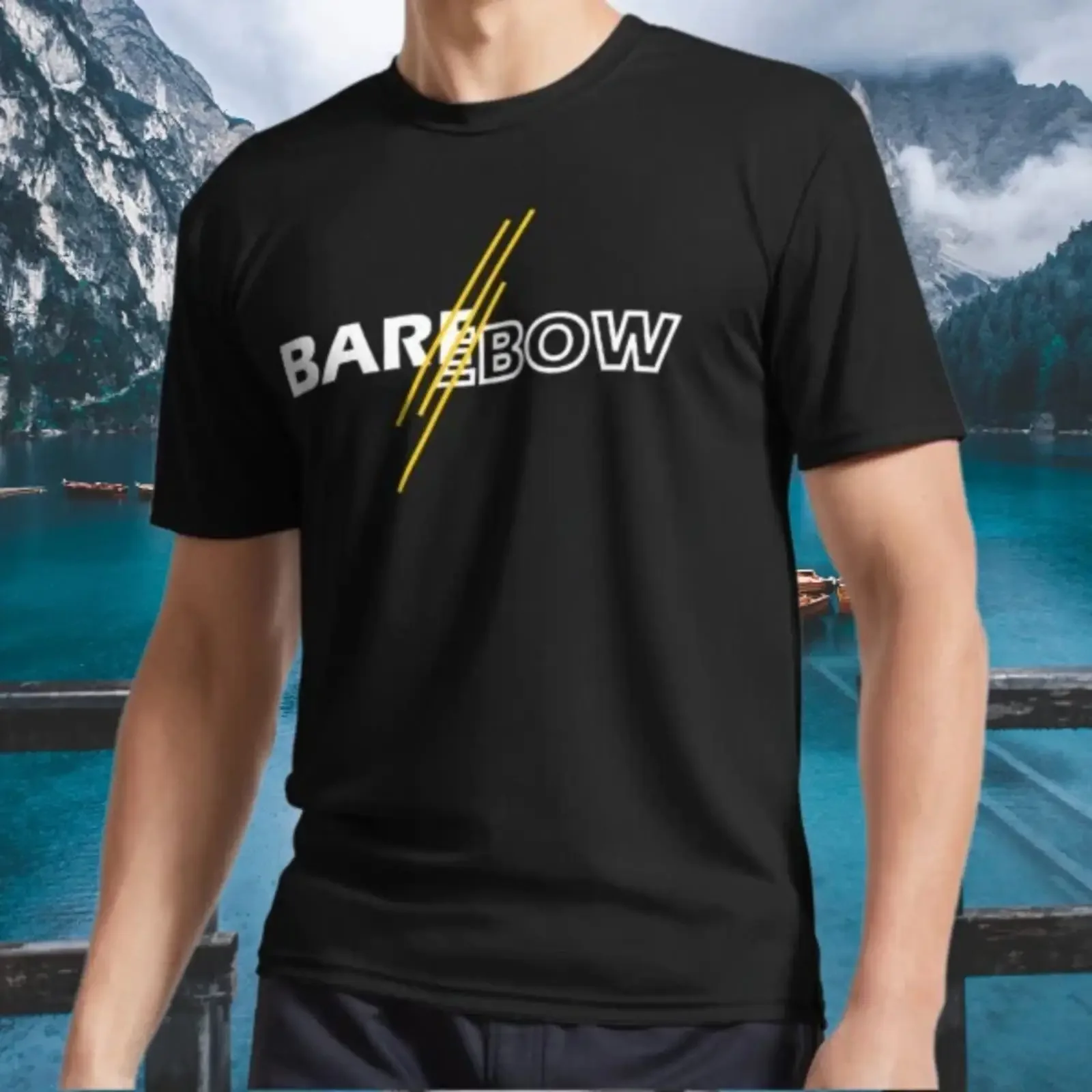 New Barebow Logo T Shirt Fun Active Sizes S to 5XL vintage Washed Soft Stretched Breathable Top For Everyday Wear Unisex