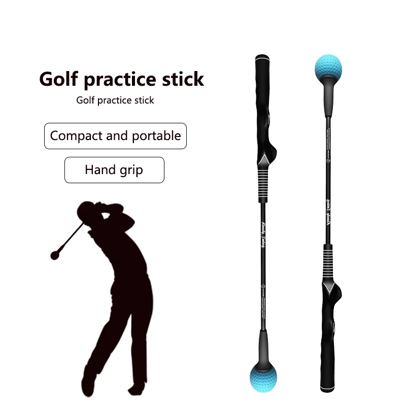 Golf swing practice stick gesture grip adjustment swing practice stick balance swing practice stick correct golf swing posture e