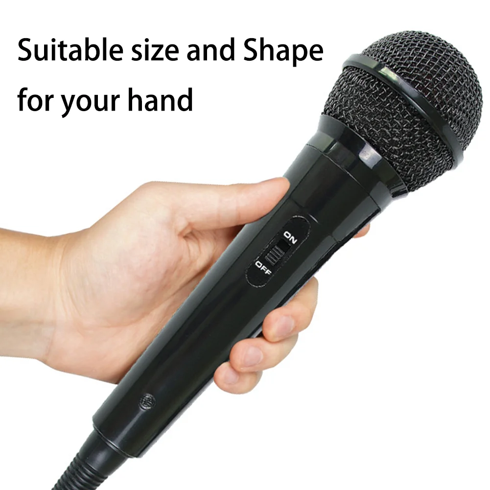 Handheld Wired Microphone Dynamic Vocal Mic with 6.35 Jack 6.56ft Cable and ON/Off Switch Ideally for Speakers Karaoke Amp Mixer