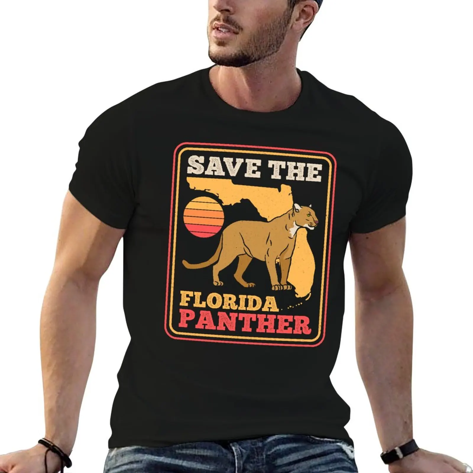 

Florida Save funny The t man humor T-Shirt Panther for t shirt shirts dark