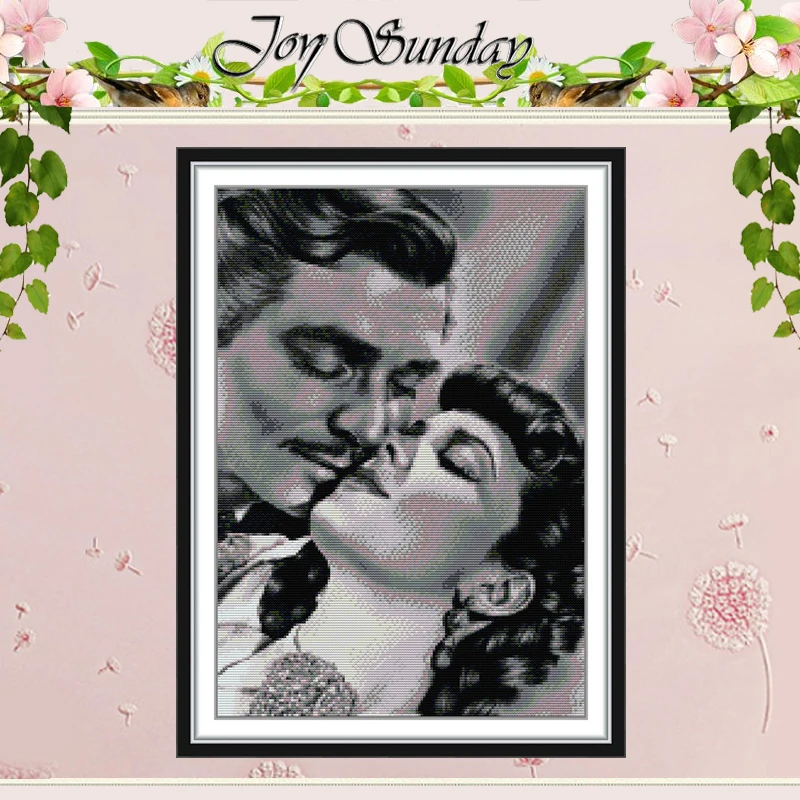 

Lovers Patterns Counted Cross Stitch Set DIY 11CT 14CT 16CT HD Stamped DMC Cross-stitch Kit Embroidery Needlework Home Decor