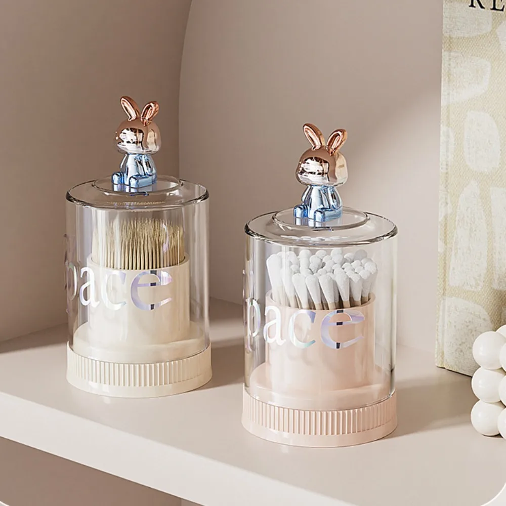 Cartoon Rabbit Decorative Ornaments Cute Long Eared Rabbit Rabbit 3D Ornament Eco-friendly Plastic Electroplating