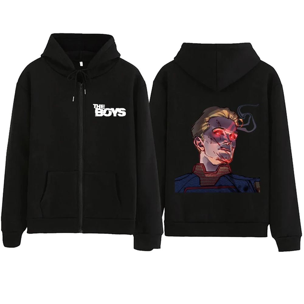 

The Boys HomeLander Combat Mode(C) Zipper Hoodie Harajuku Pullover Tops Sweatshirt Streetwear Fans Gift