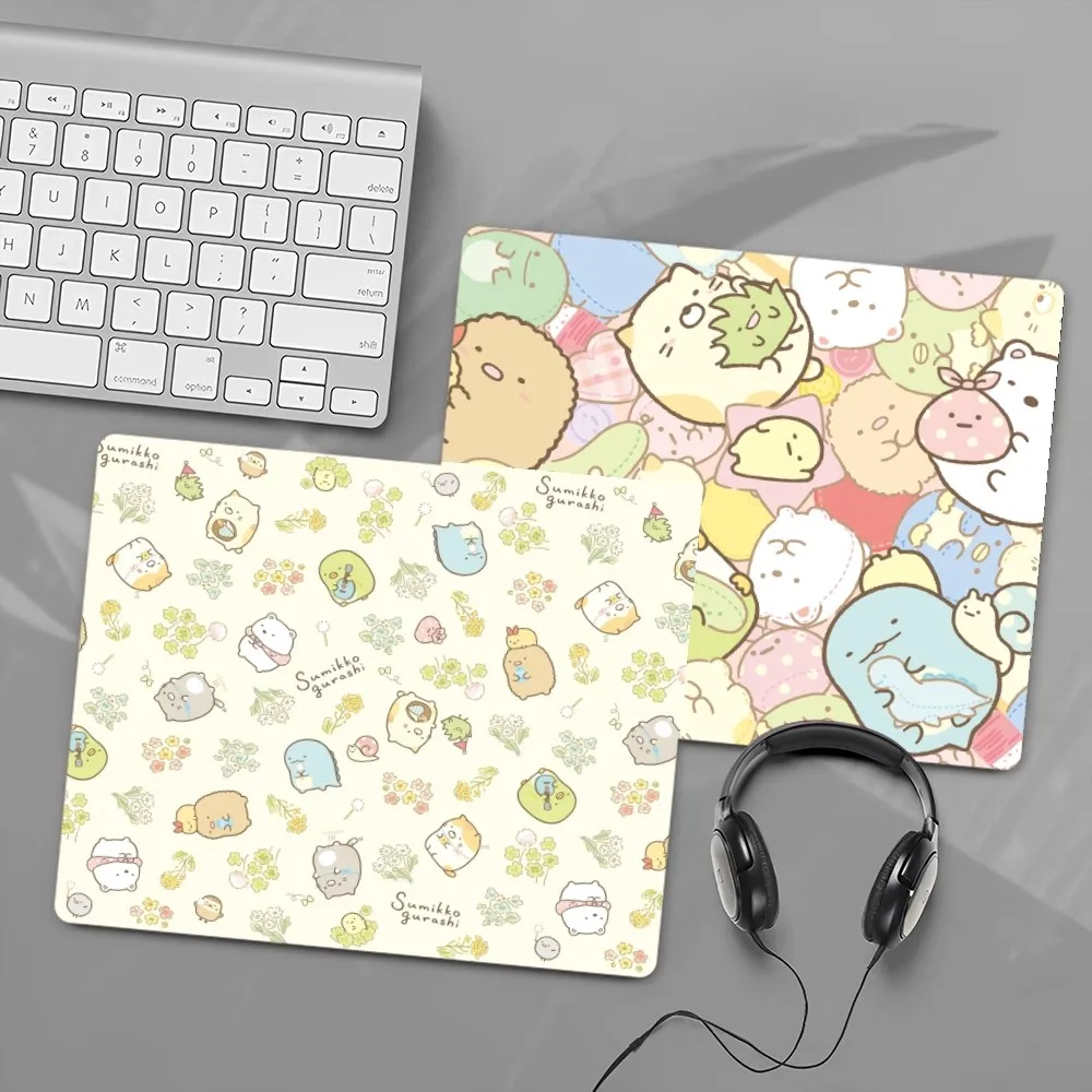 Sumikko Gurashi Mousepad Rubber Small Thickened Mouse Pad Gaming Keyboard Table Mat Office Supplies Room Decor forPCMouse Carpet