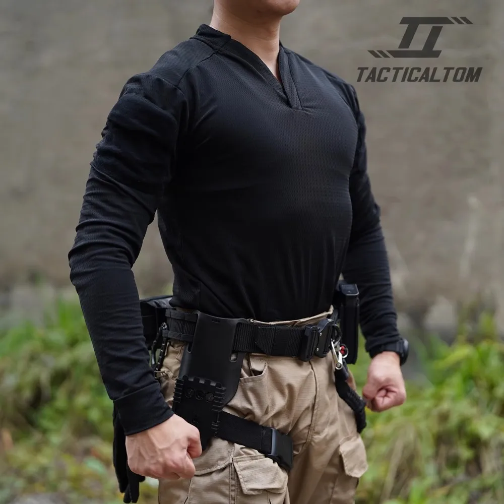 التجفيف السريع مرونة عالية تي شيرت التكتيكية CAG القتالية في الهواء الطلق VS قصيرة الأكمام طية صدر السترة التمويه الصيف الرجال