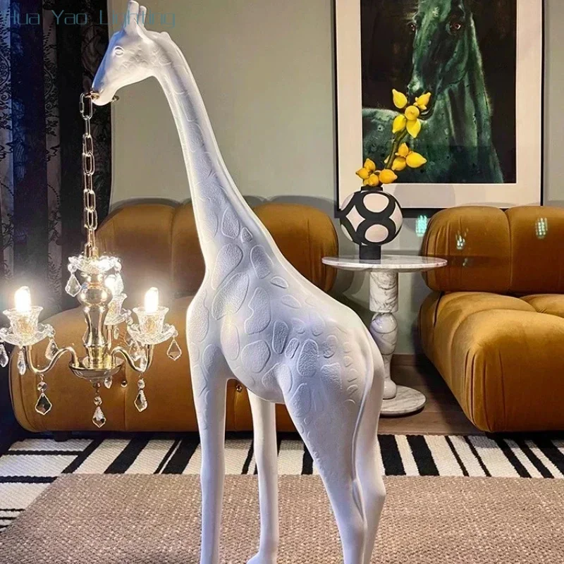 Giraffe Nordic Creative Postmodern Resin Floor Lamp For Living Room And Bedroom With Decorative Lights Floor Lamp