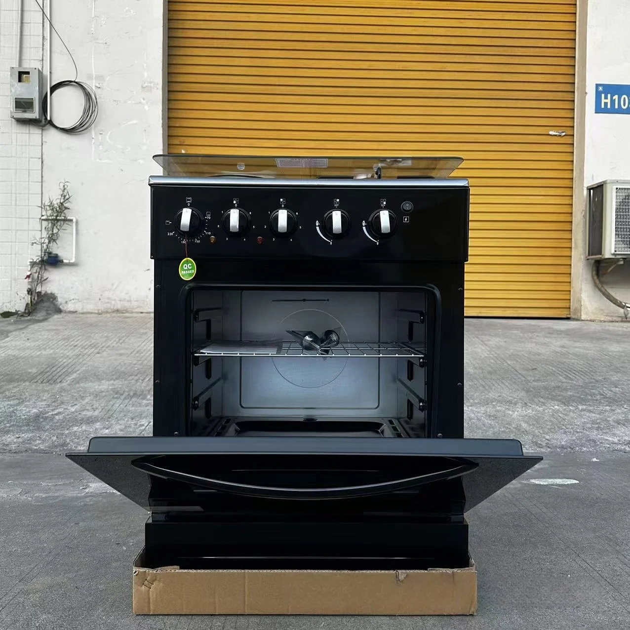 

2 Gas 2 Electricity Cooking with Single Oven Stainless Steel Built-In Household Appliance