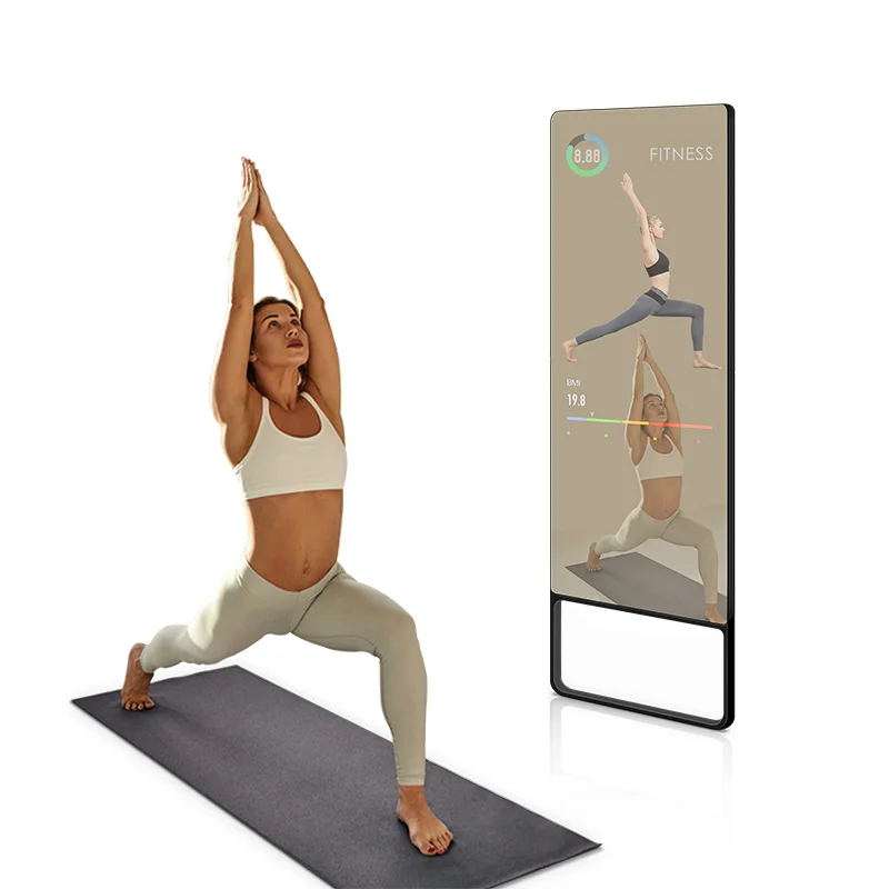 32 Inch 43 Inch Fitness Mirror Smart Workout Fitness Mirror Virtual Fashion Fitting Mirror