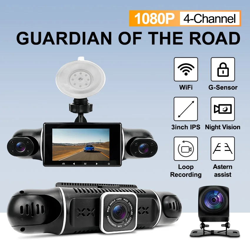 Dashcam 3Inch Ips 4…