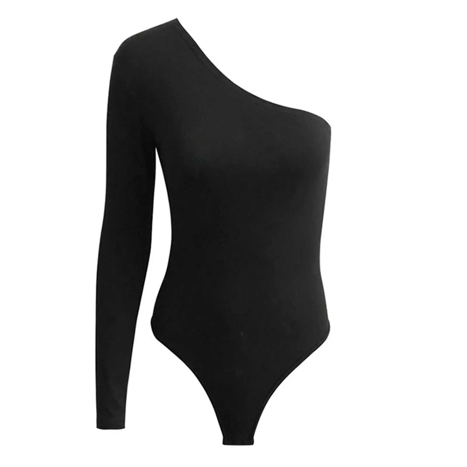Women'S Jumpsuits Sexy One Shoulder Off Sleeveless Long Sleeve Tank Top Bodysuit Swimsuit Ladies Exercise Yoga Jumpsuit