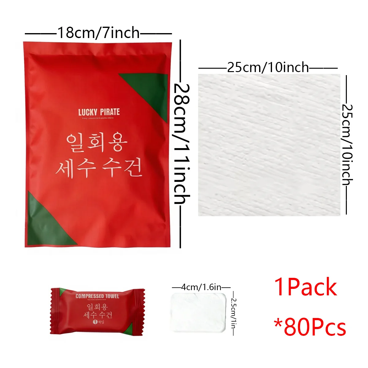 80Pcs/Pack Compressed Towels Portable Individual Packaging Thick Hand Towel Ideal for Home Travel Camping Dry And Wet Use