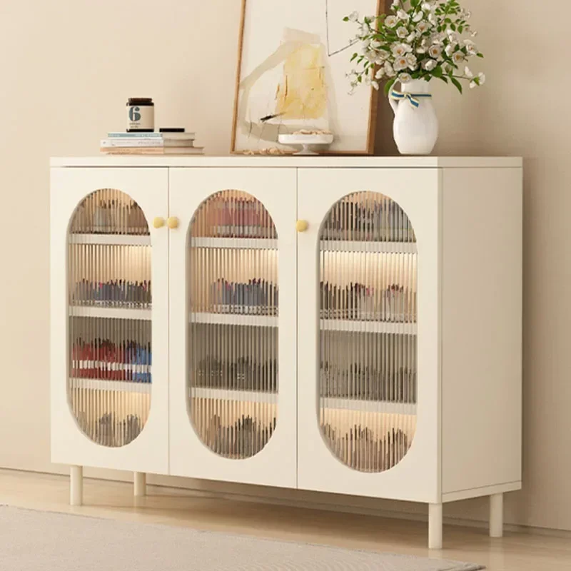 

Organizer Cupboards Shoe Rack Living Room Cabinet Display Luxury Modern Shoerack Shoes Organization Mats Armoires De Salon