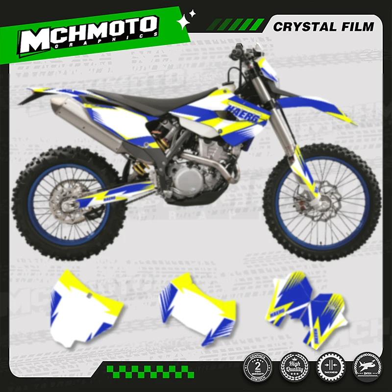 

MCHMFG Motorcycle Graphics Decals Sticker Kits for HUSABERG 2013 2014 FE TE Background Custom 13-14 011