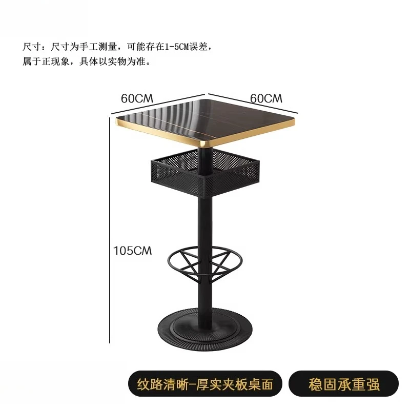 

Tall table Custom industrial wind clear bar High chair Bistro bar